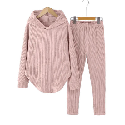 Women's Long Sleeve Hooded shirt Pants
