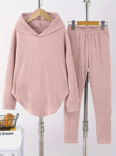 Women's Long Sleeve Hooded shirt Pants