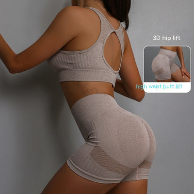 2pcs Sports Fitness Yoga Suit