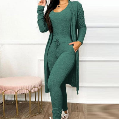Women's High Waist Pocket Design Jumpsuit