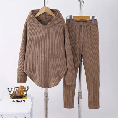 Women's Long Sleeve Hooded shirt Pants