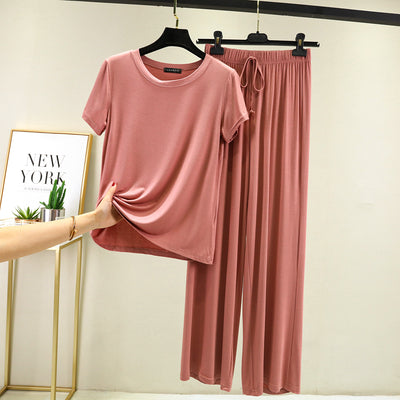 Women's Mordai Style Casual Loose Plus Size Home Suit