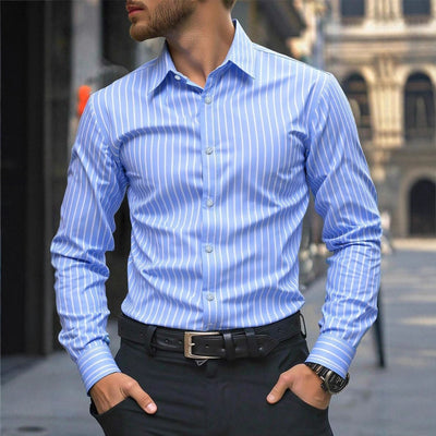 Men's Casual Fashionable Long-sleeved Shirt