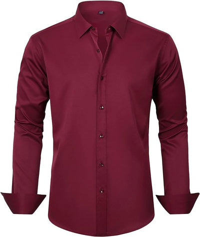 Men's Slim-fit Long-sleeve Business Casual Shirt