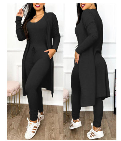 Women's High Waist Pocket Design Jumpsuit