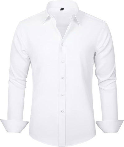 Men's Slim-fit Long-sleeve Business Casual Shirt