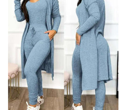 Women's High Waist Pocket Design Jumpsuit