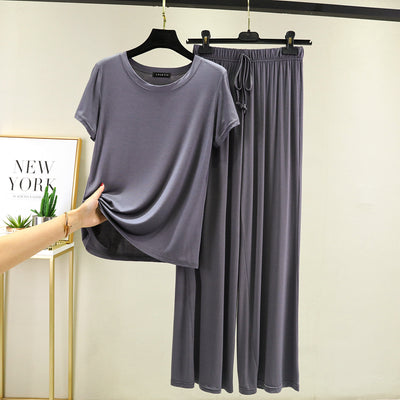 Women's Mordai Style Casual Loose Plus Size Home Suit