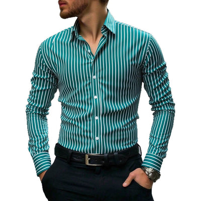 Men's Casual Fashionable Long-sleeved Shirt