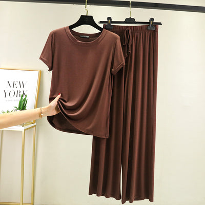 Women's Mordai Style Casual Loose Plus Size Home Suit