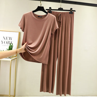 Women's Mordai Style Casual Loose Plus Size Home Suit