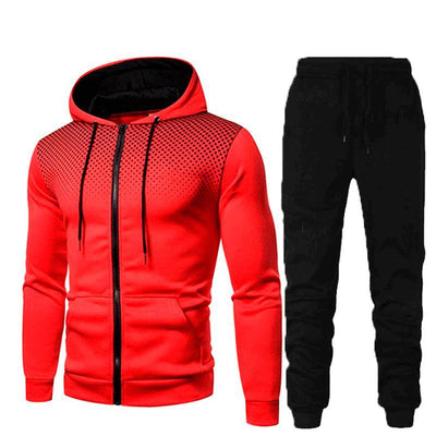 Sports Fitness Casual Zipper Men's Suit