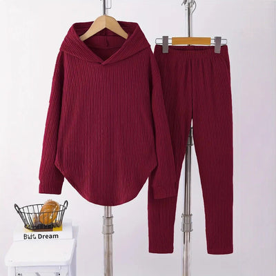 Women's Long Sleeve Hooded shirt Pants
