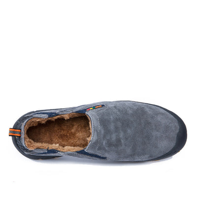 Leather hiking shoes