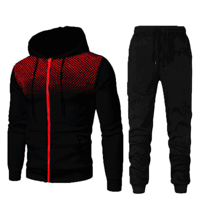 Sports Fitness Casual Zipper Men's Suit
