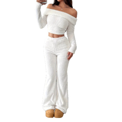 Women's Long Pants Cuffed Pants Set
