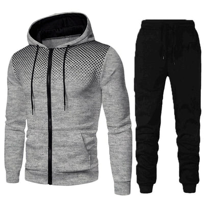 Sports Fitness Casual Zipper Men's Suit