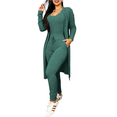 Women's High Waist Pocket Design Jumpsuit
