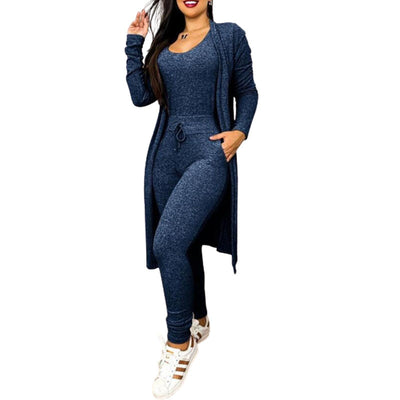 Women's High Waist Pocket Design Jumpsuit