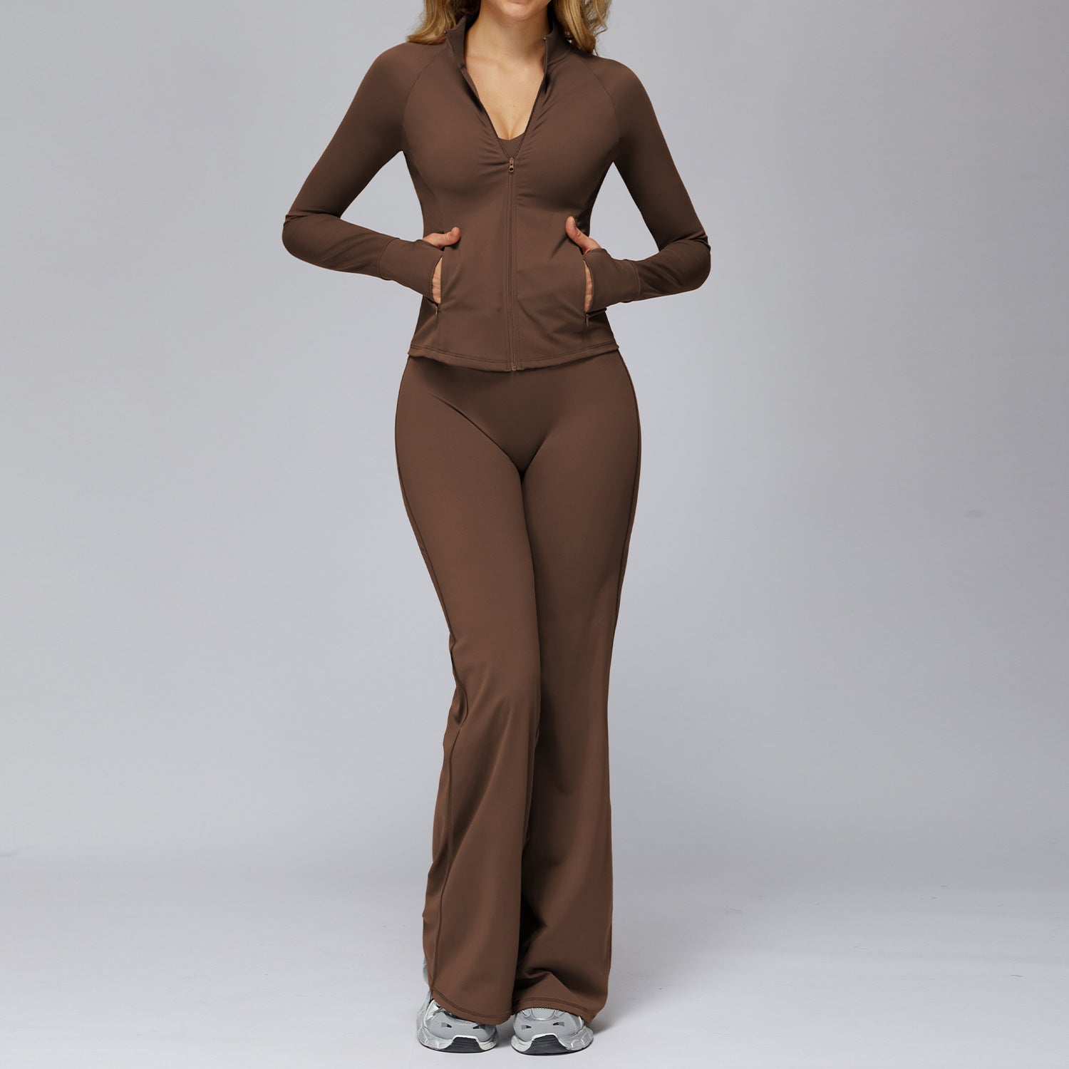 Tight Top And Pants Casual Sports Suit Women's
