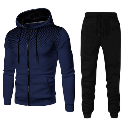 Sports Fitness Casual Zipper Men's Suit