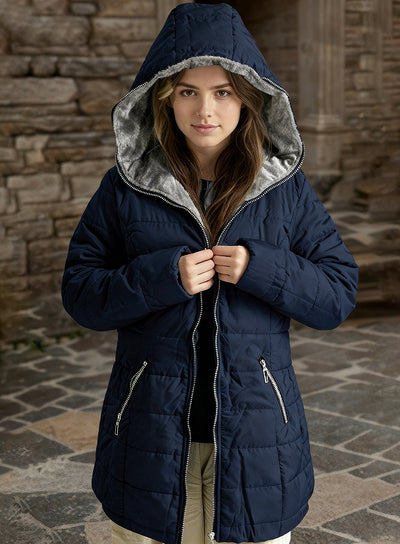 Ladies' Hooded Warm Cotton-padded Jacket