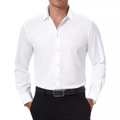 Men's Slim-fit Long-sleeve Business Casual Shirt