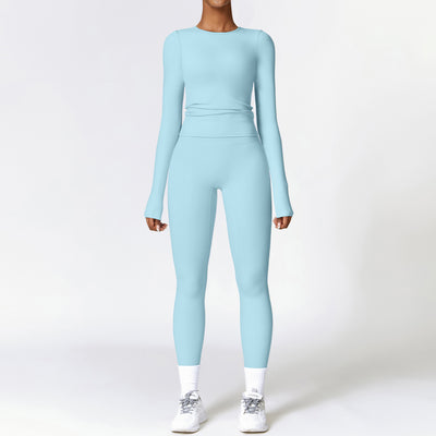 Tight-fitting Brushed Yoga Suit Fitness Long Sleeve