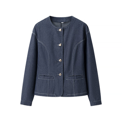 Women's Fashion Round-neck Top High-waist Pants Suit