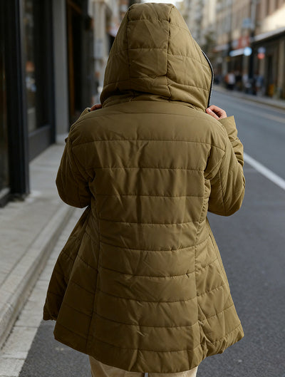 Ladies' Hooded Warm Cotton-padded Jacket