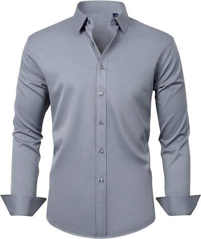 Men's Slim-fit Long-sleeve Business Casual Shirt