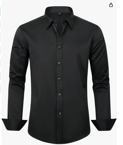 Men's Slim-fit Long-sleeve Business Casual Shirt