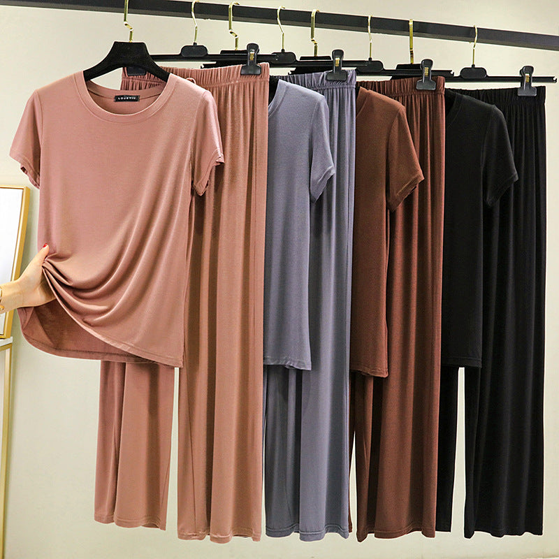 Women's Mordai Style Casual Loose Plus Size Home Suit