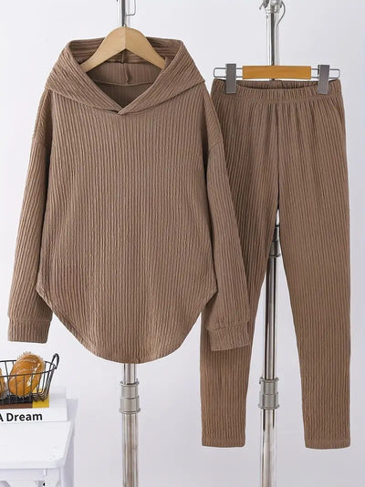 Women's Long Sleeve Hooded shirt Pants