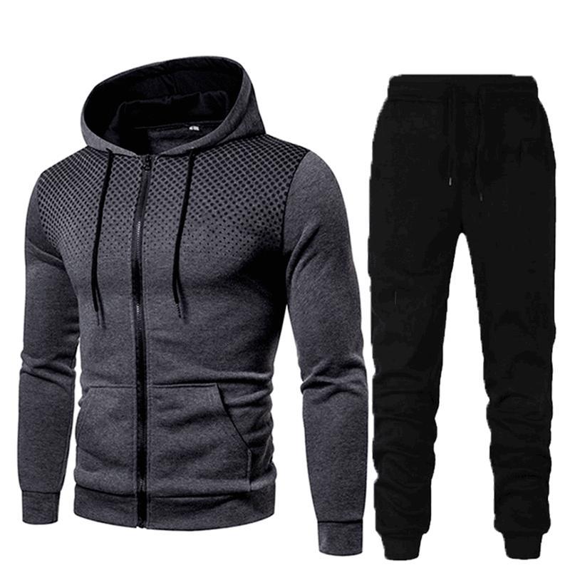 Sports Fitness Casual Zipper Men's Suit
