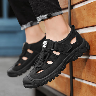 Non-Slip Hollowed-Out Toe Shoes Versatile Casual Sandals
